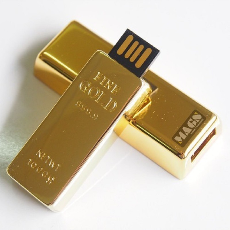 Gold Bar Shape Pendrive